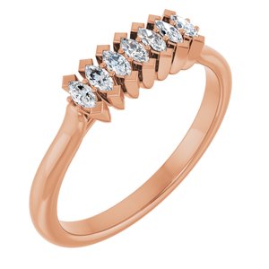 1/4 Ctw Marquise Lab-Grown Diamond Anniversary Band