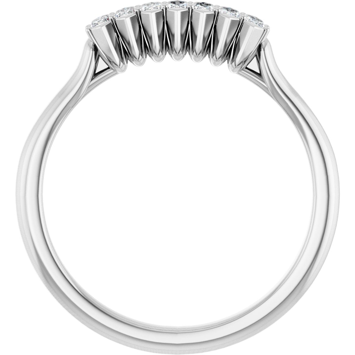 1/4 Ctw Marquise Lab-Grown Diamond Anniversary Band - White Gold - Lab Grown Diamond