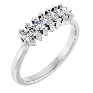 1/3 Ctw Marquise Lab-Grown Diamond Anniversary Band