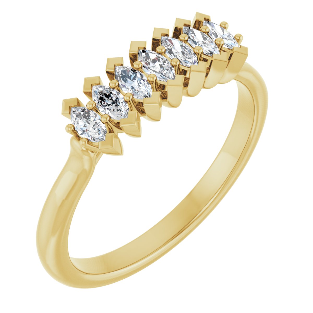 1/3 Ctw Marquise Lab-Grown Diamond Anniversary Band
