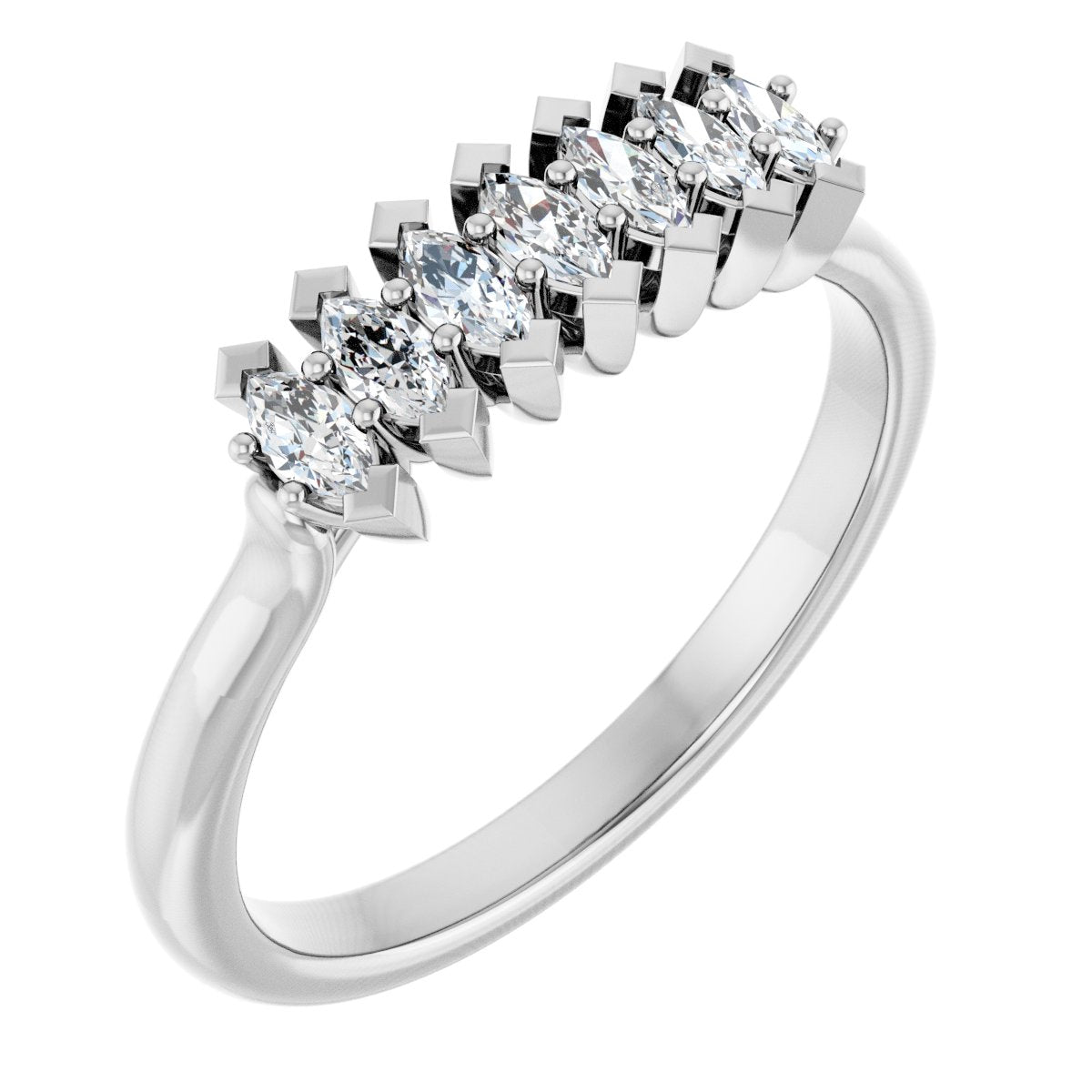 1/3 Ctw Marquise Lab-Grown Diamond Anniversary Band
