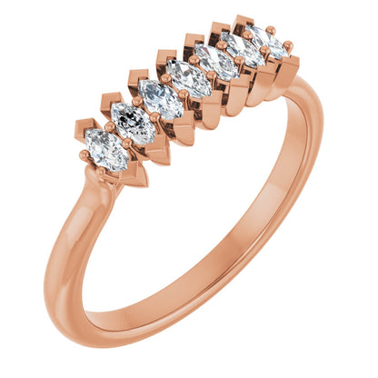 1/3 Ctw Marquise Lab-Grown Diamond Anniversary Band