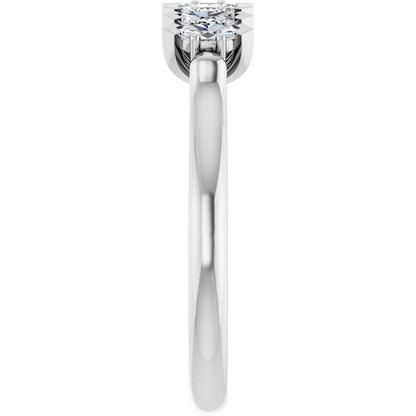 1/3 Ctw Marquise Lab-Grown Diamond Anniversary Band - White Gold - Lab Grown Diamond