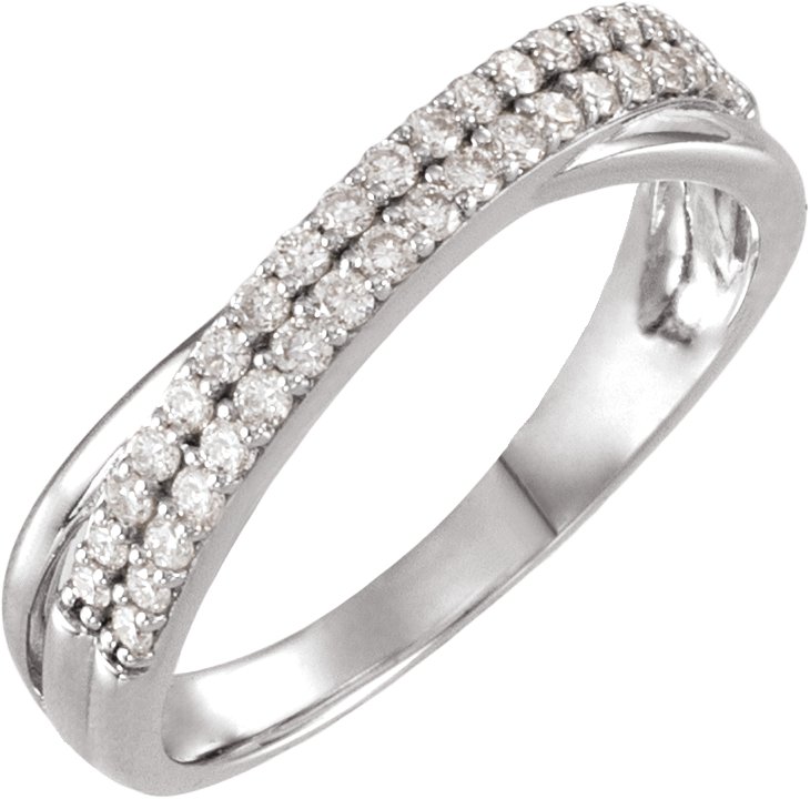 1/3 Ctw Lab-Grown Diamond Anniversary Band - White Gold - Lab Grown Diamond