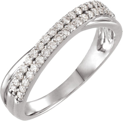 1/3 Ctw Lab-Grown Diamond Anniversary Band - White Gold - Lab Grown Diamond