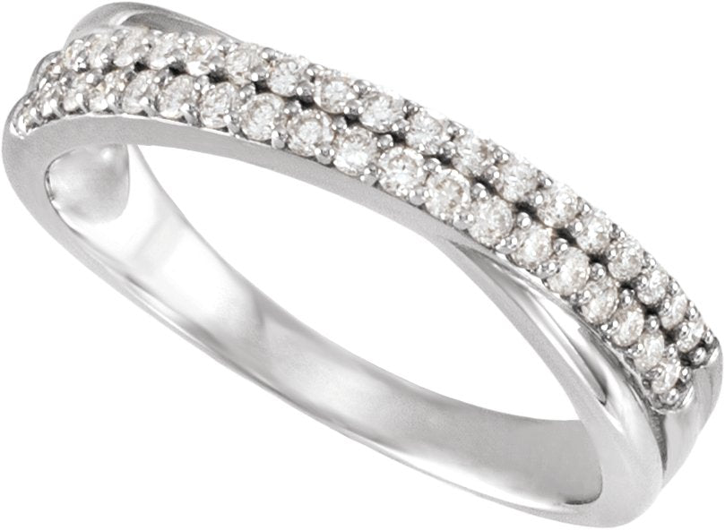 1/3 Ctw Lab-Grown Diamond Anniversary Band - White Gold - Lab Grown Diamond