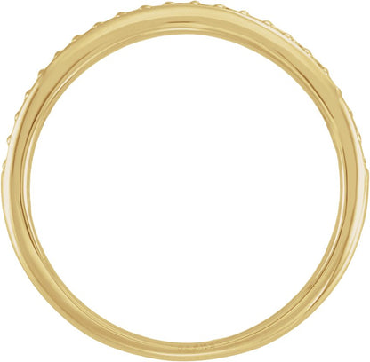 1/6 Ctw Lab-Grown Diamond Anniversary Band - Yellow Gold - Lab Grown Diamond