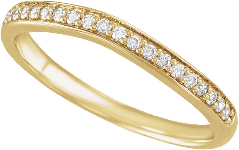 1/6 Ctw Lab-Grown Diamond Anniversary Band - Yellow Gold - Lab Grown Diamond