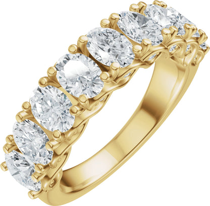 2 1/3 Ctw Oval Lab-Grown Diamond Anniversary Band