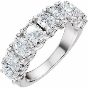 2 1/3 Ctw Oval Lab-Grown Diamond Anniversary Band