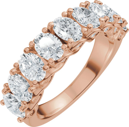 2 1/3 Ctw Oval Lab-Grown Diamond Anniversary Band