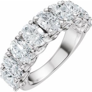 3 3/4 Ctw Oval Lab-Grown Diamond Anniversary Band