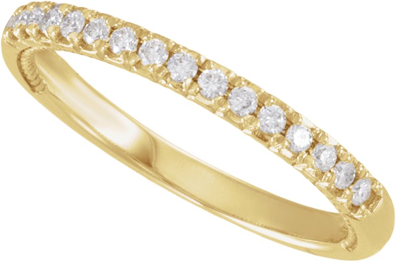 1/5 Ctw Lab-Grown Diamond Anniversary Band - Yellow Gold - Lab Grown Diamond