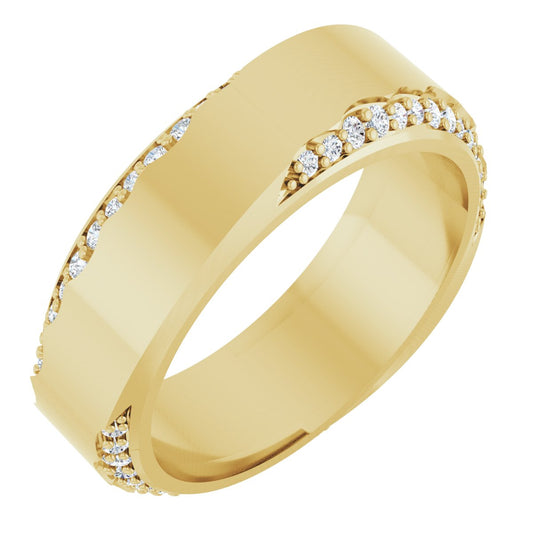 1/3 Ctw Lab-Grown Diamond Wedding Band