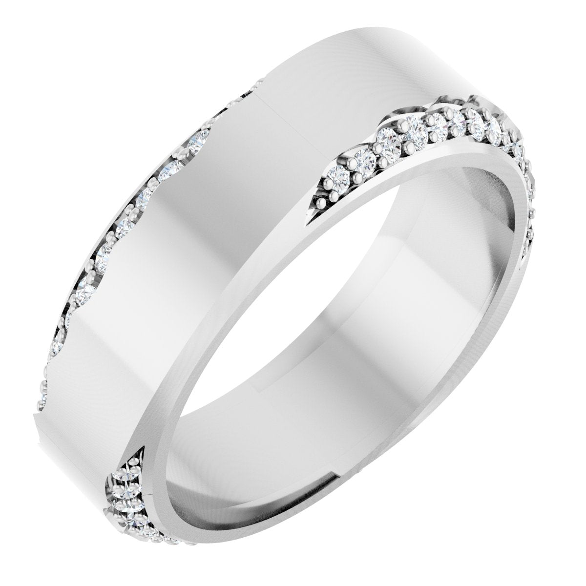 1/3 Ctw Lab-Grown Diamond Wedding Band