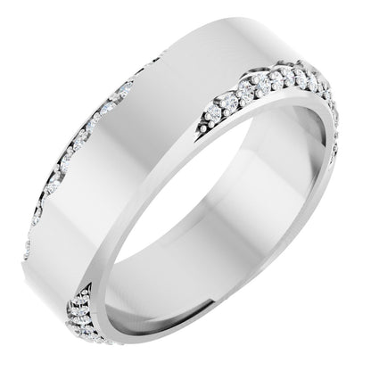 1/3 Ctw Lab-Grown Diamond Wedding Band