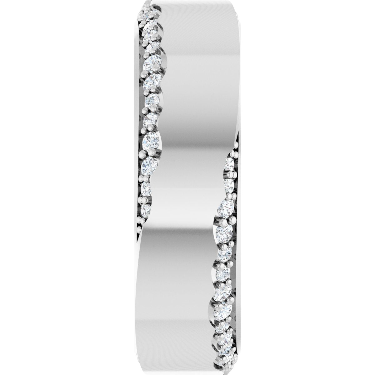 1/3 Ctw Lab-Grown Diamond Wedding Band - White Gold - Lab Grown Diamond