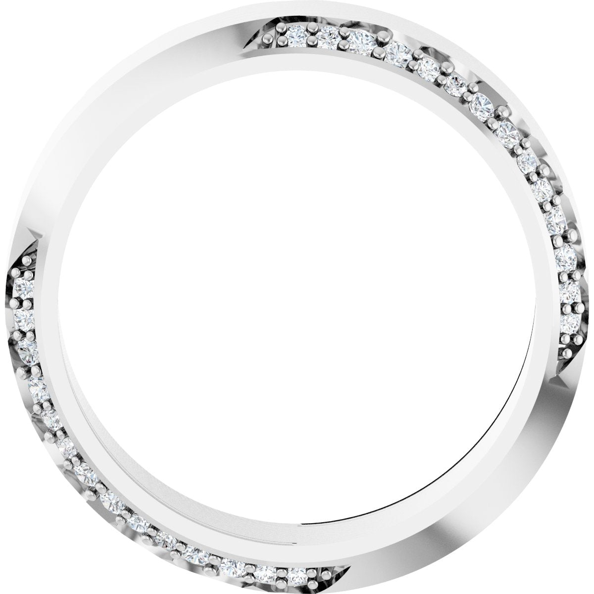 1/3 Ctw Lab-Grown Diamond Wedding Band - White Gold - Lab Grown Diamond