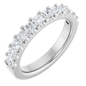 9/10 Ctw Square Lab-Grown Diamond Anniversary Band