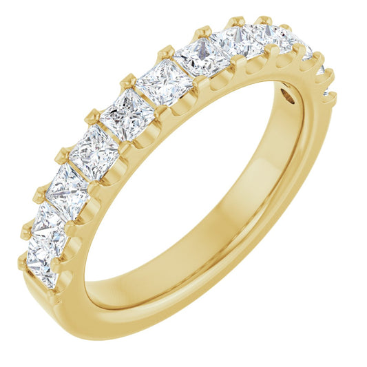 1 1/8 Ctw Square Lab-Grown Diamond Anniversary Band