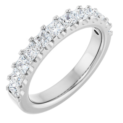 9/10 Ctw Square Lab-Grown Diamond Anniversary Band