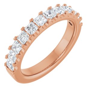 1 1/8 Ctw Square Lab-Grown Diamond Anniversary Band