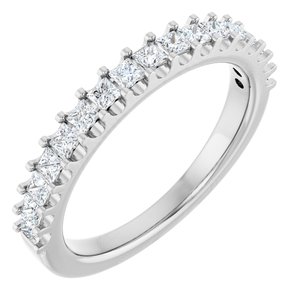 5/8 Ctw Square Lab-Grown Diamond Anniversary Band