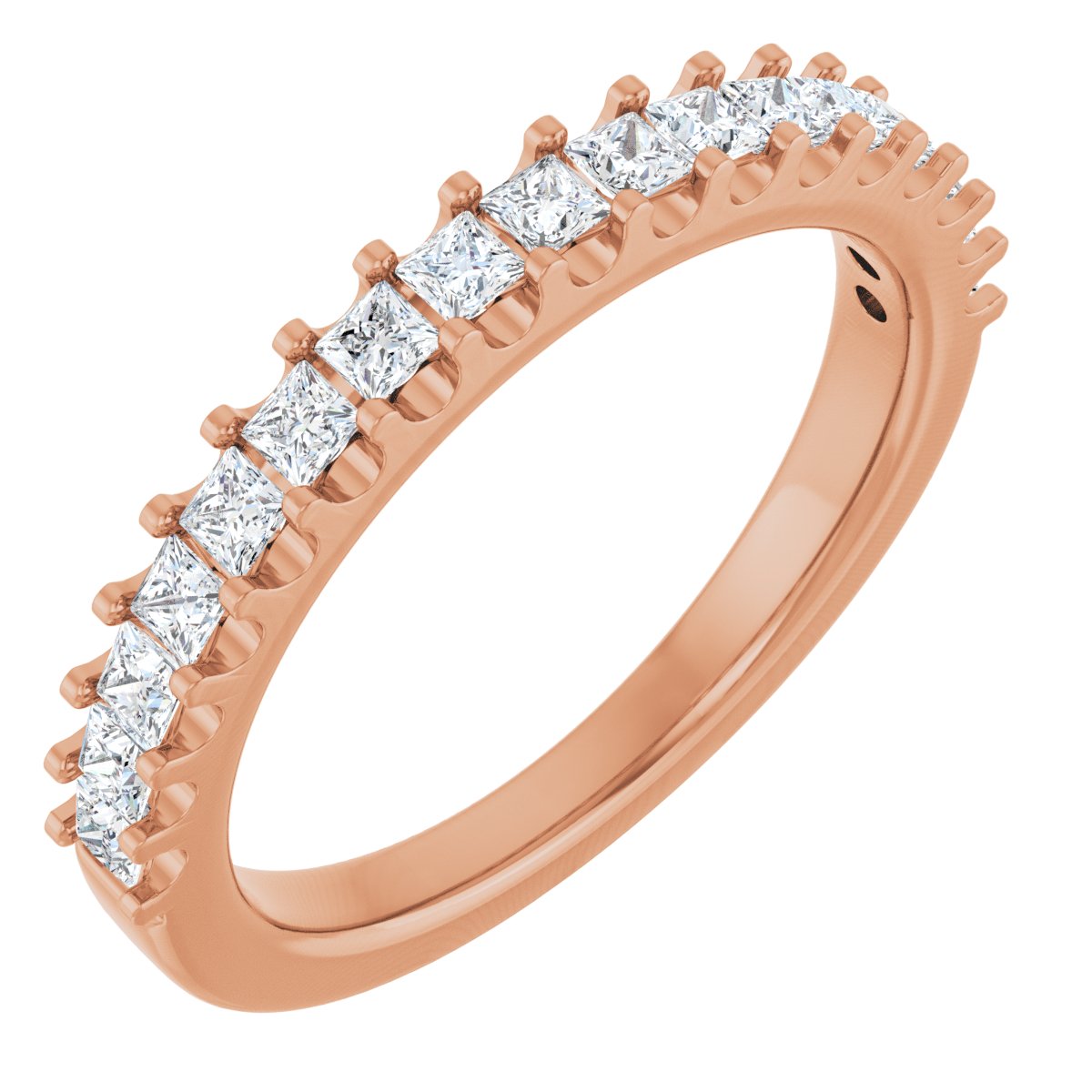 5/8 Ctw Square Lab-Grown Diamond Anniversary Band
