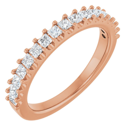 5/8 Ctw Square Lab-Grown Diamond Anniversary Band