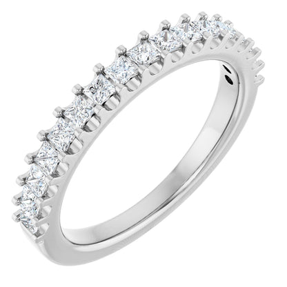 5/8 Ctw Square Lab-Grown Diamond Anniversary Band