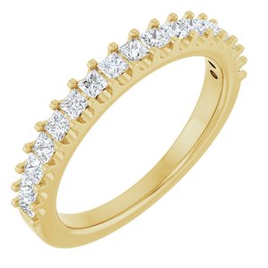 5/8 Ctw Square Lab-Grown Diamond Anniversary Band