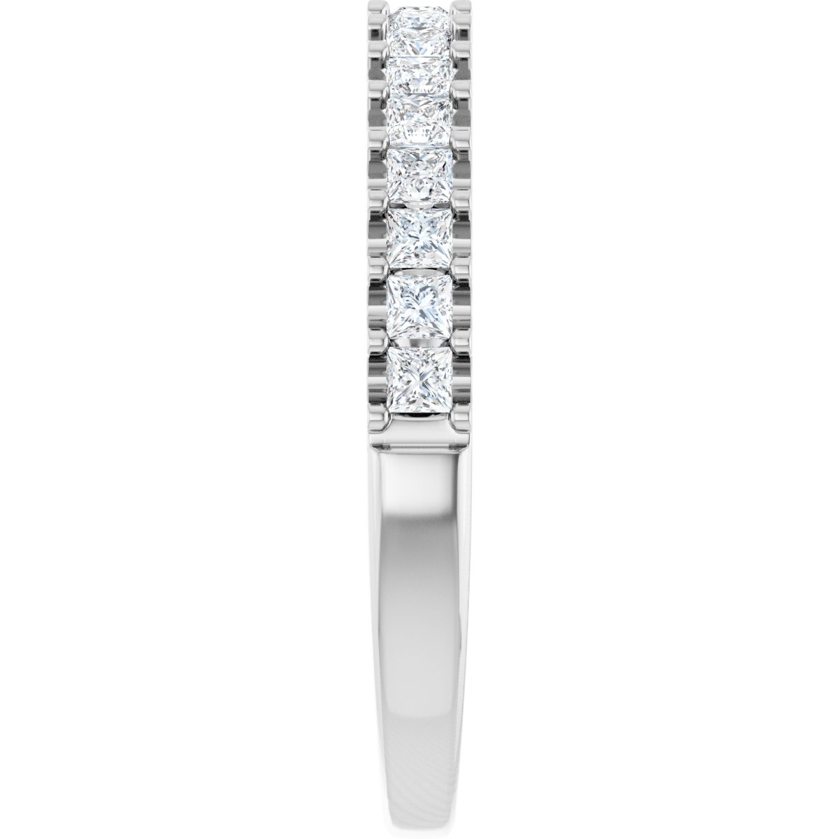 5/8 Ctw Square Lab-Grown Diamond Anniversary Band - White Gold - Lab Grown Diamond