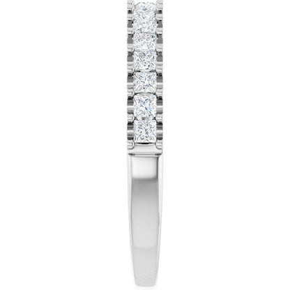 5/8 Ctw Square Lab-Grown Diamond Anniversary Band - White Gold - Lab Grown Diamond