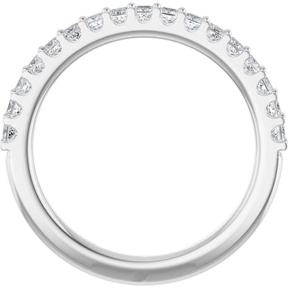 5/8 Ctw Square Lab-Grown Diamond Anniversary Band - White Gold - Lab Grown Diamond