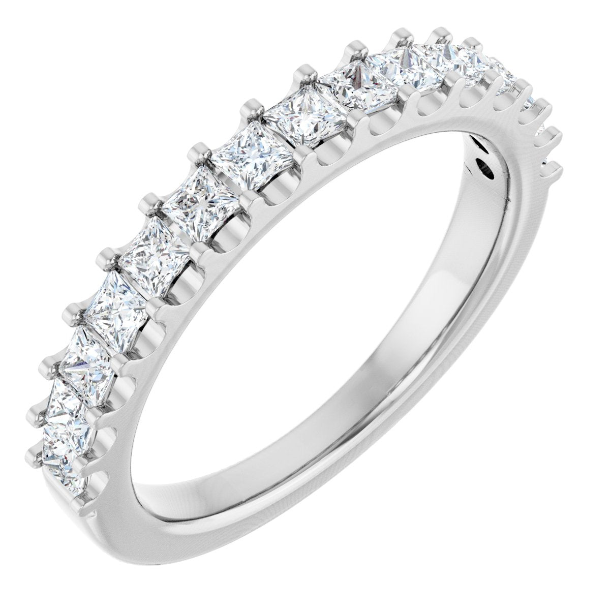 5/8 Ctw Square Lab-Grown Diamond Anniversary Band