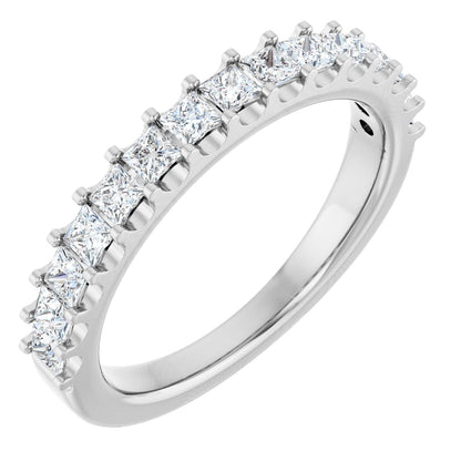 5/8 Ctw Square Lab-Grown Diamond Anniversary Band