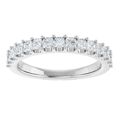 5/8 Ctw Square Lab-Grown Diamond Anniversary Band - White Gold - Lab Grown Diamond
