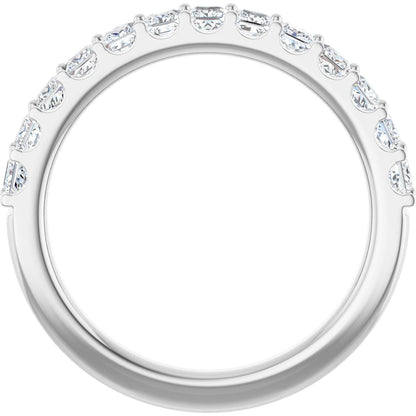 1 1/8 Ctw Square Lab-Grown Diamond Anniversary Band - White Gold - Lab Grown Diamond