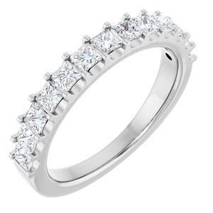 1 1/8 Ctw Square Lab-Grown Diamond Anniversary Band