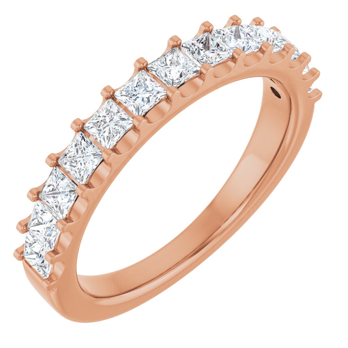 9/10 Ctw Square Lab-Grown Diamond Anniversary Band