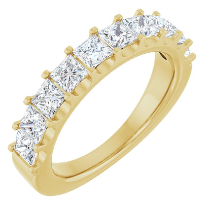 1 5/8 Ctw Square Lab-Grown Diamond Anniversary Band