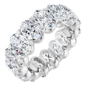 6 Ctw Oval Lab-Grown Diamond Eternity Band