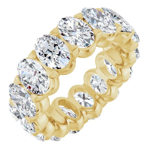 6 Ctw Oval Lab-Grown Diamond Eternity Band