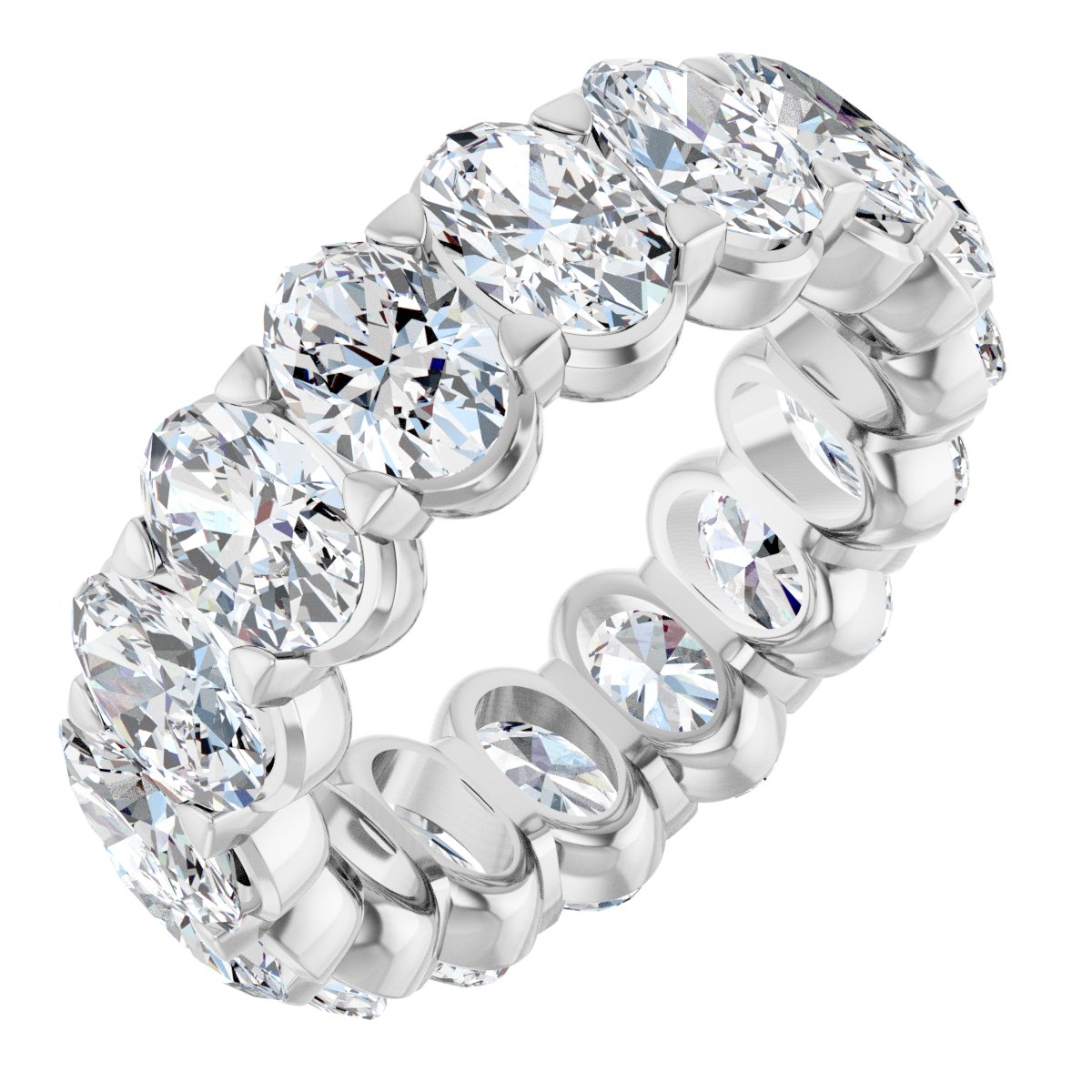 6 3/8 Ctw Oval Lab-Grown Diamond Eternity Band