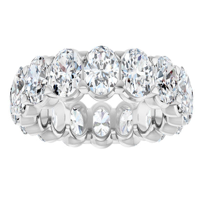 6 3/8 Ctw Oval Lab-Grown Diamond Eternity Band - White Gold - Lab Grown Diamond