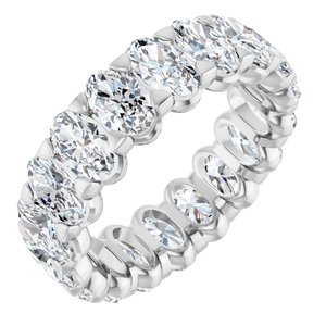 4 1/3 Ctw Oval Lab-Grown Diamond Eternity Band