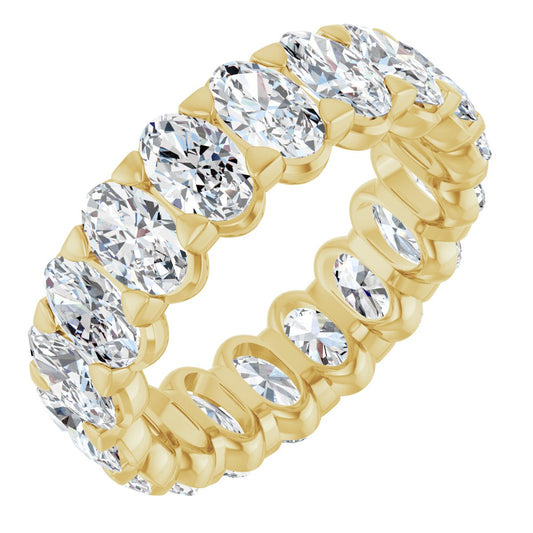4 1/3 Ctw Oval Lab-Grown Diamond Eternity Band