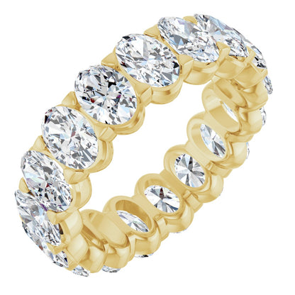 6 3/4 Ctw Oval Lab-Grown Diamond Eternity Band