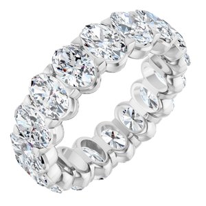6 3/4 Ctw Oval Lab-Grown Diamond Eternity Band