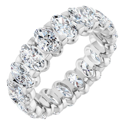 4 1/3 Ctw Oval Lab-Grown Diamond Eternity Band